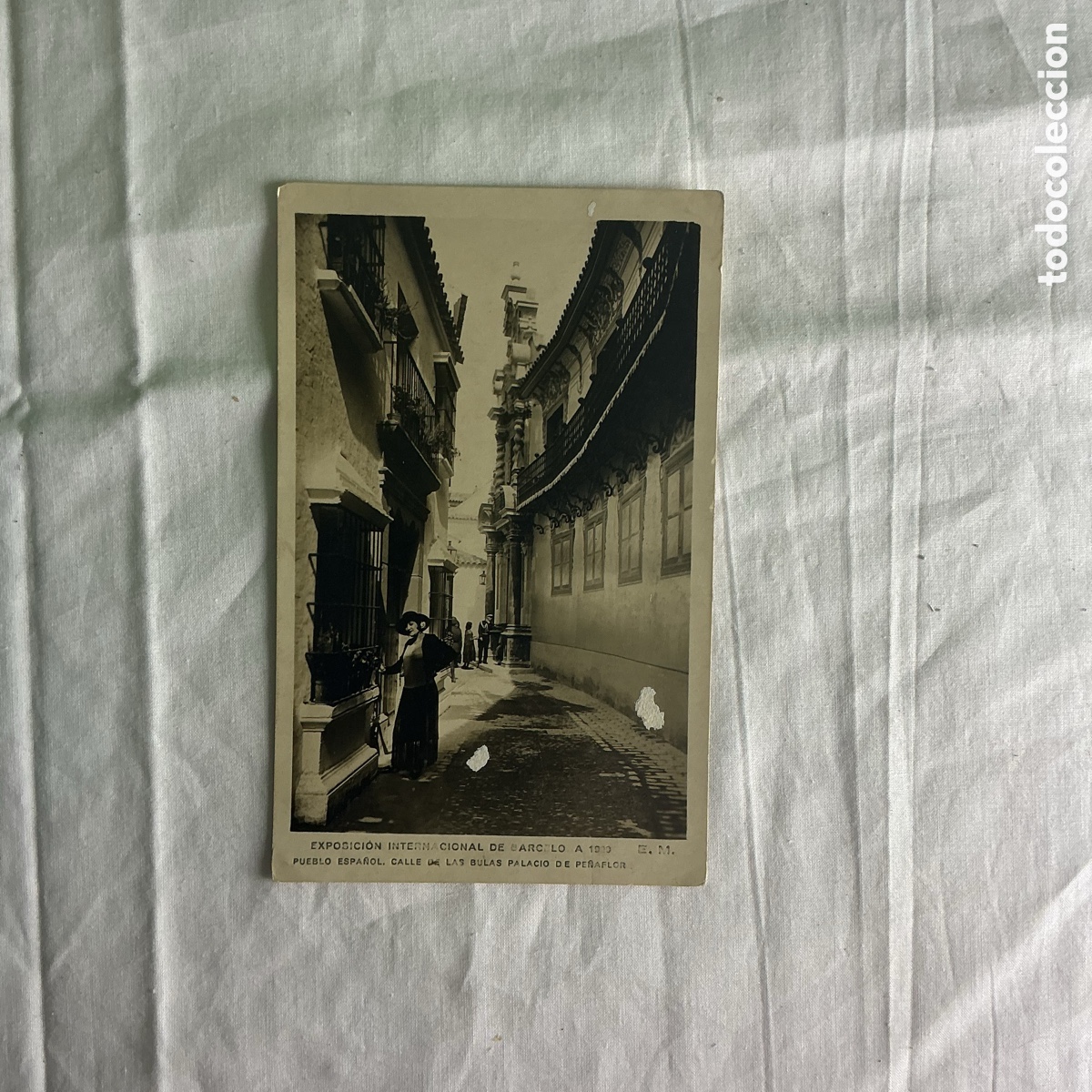 Postales: Antigua postal Calafell &ndash; Carrer &Agrave;ngel Guimer&agrave; &ndash; Tarragona, Fototipia Thomas Barcelona
