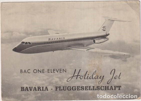 Postkarten: Postal. Publicidad de Bavaria-Alemania. Holiday Jet. Bac one eleven