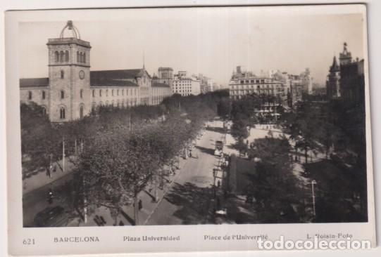 Postkarten: 621 Barcelona. Plaza Universidad. L. Roisin Foto. Sin usar