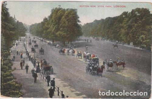 Postcards: Inglaterra. Rotton Row. Hyde Park. London. Principios Siglo XX. Escrita y dedicada al dorso en espa&ntilde;