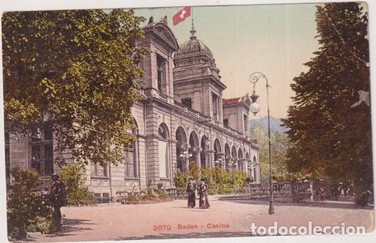 Postcards: 3679 Baden. Casino. Franqueado y fechado al dorso el 14- may. 1910