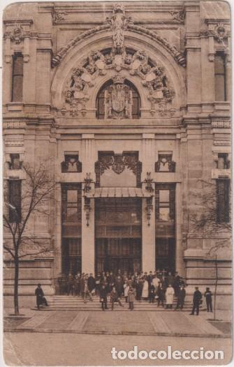 Postales: Madrid. Palacio de Comunicaciones. Entrada Principal