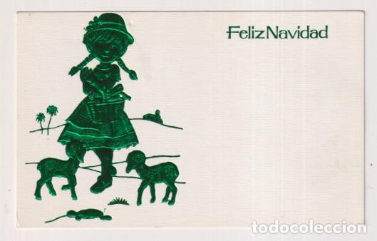 Postales: Felicitaci&oacute;n de navidad. Tarjeta con brillo y relieve para 1978