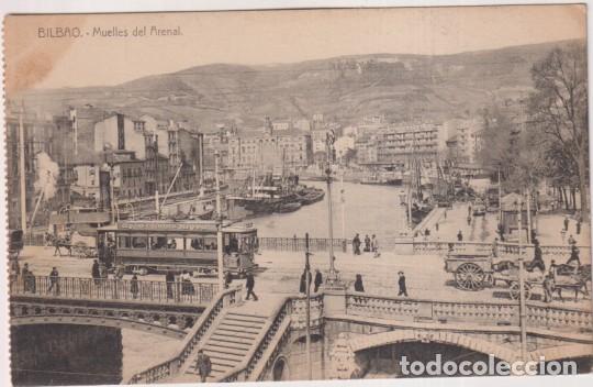 Postales: Bilbao. Muelles del Arenal. L.G. Bilbao. Sin usar