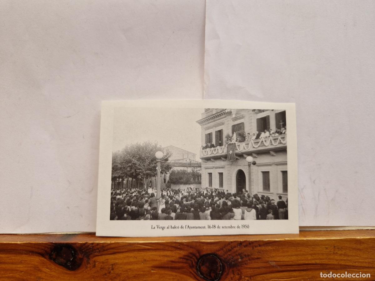Postales: BONITA FOTOGRAFIA EN PAPEL. BANYOLES ELS ANYS 30.40 I 50. LA VERGE DEL BALCO DE AJUNTAMENT16 SEPTEMB