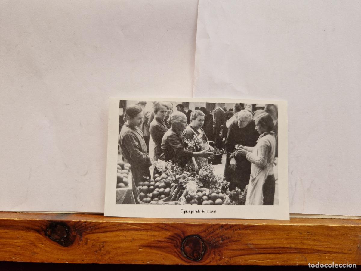 Postales: BONITA FOTOGRAFIA EN PAPEL.BANYOLES ELS ANYS 30.40 I 50. TIPICA PARADA DEL MERCAT.
