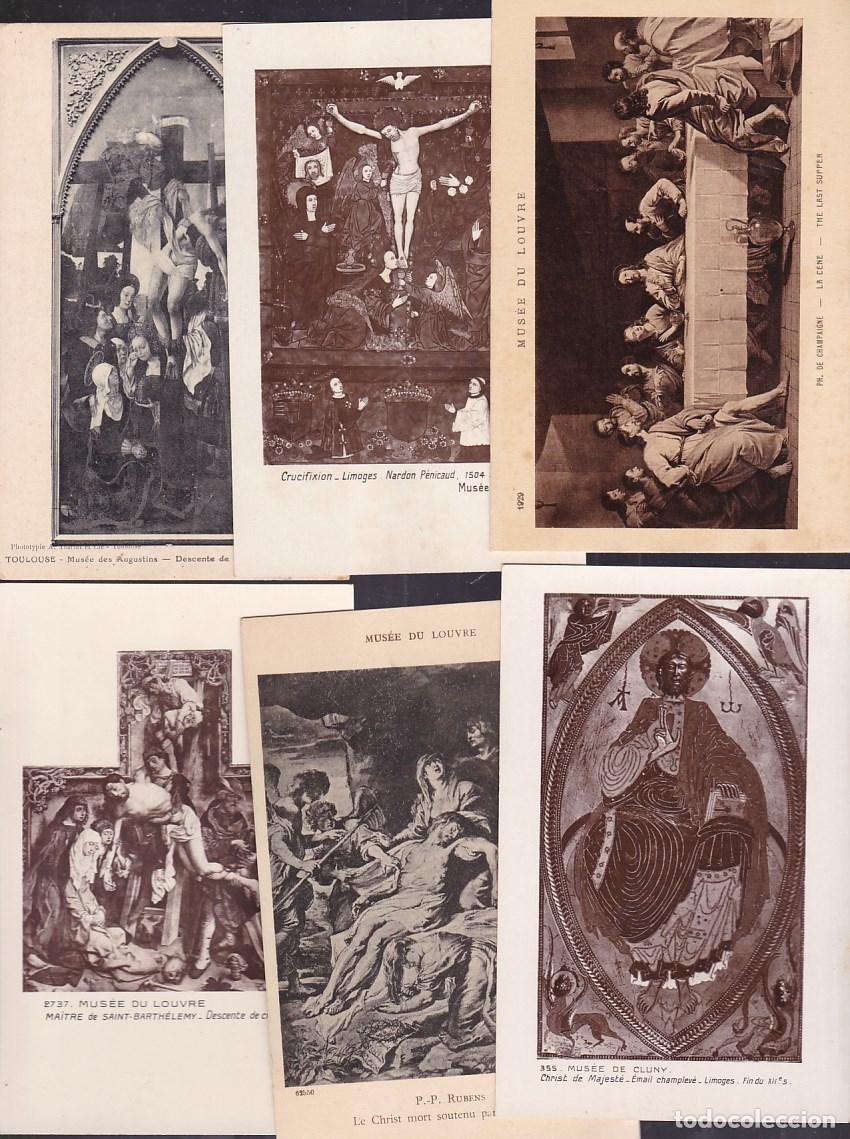 Postales: FC-VE -Lote 21 POSTALES Blanco /Negro .ARTE Pintura Religiosa CRISTO