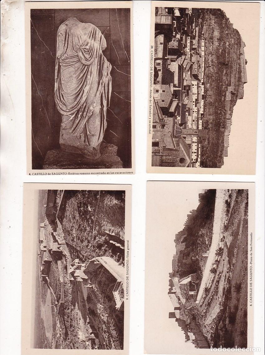 Postales: FC-VE -Lote 20 POSTALES Blanco /Negro .Castillo de SAGUNTO
