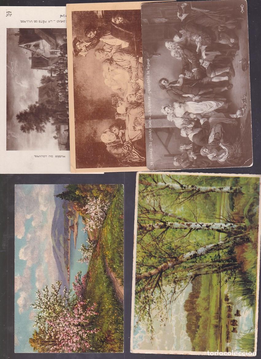 Postales: FC-VE -Lote 20 POSTALES Blanco /Negro/ Color .ARTE PINTURA DiVERSA
