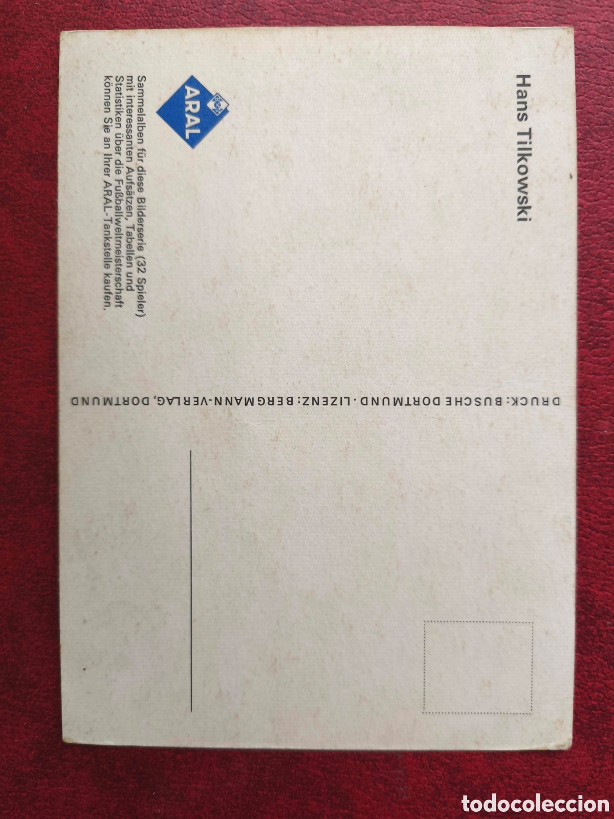 Postales: Alemania. 1966. Hans Tilkowski - Foto 2