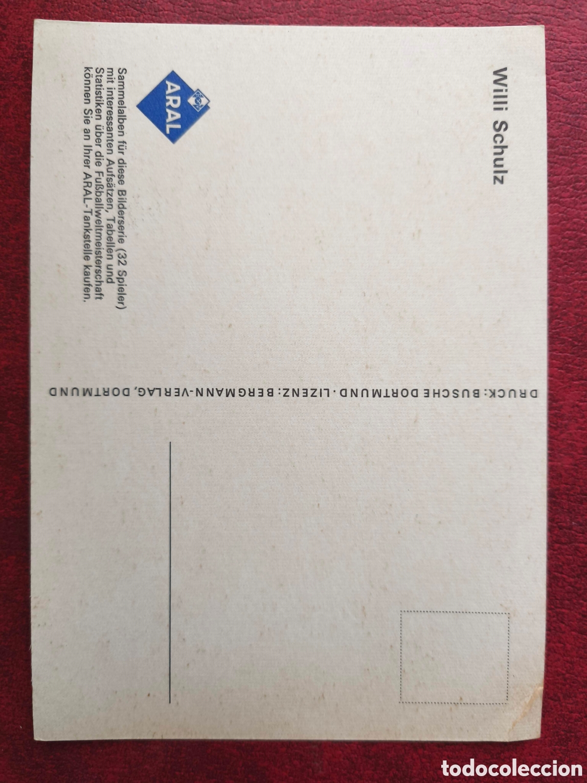 Postales: Alemania. 1966. Willi Schulz - Foto 2