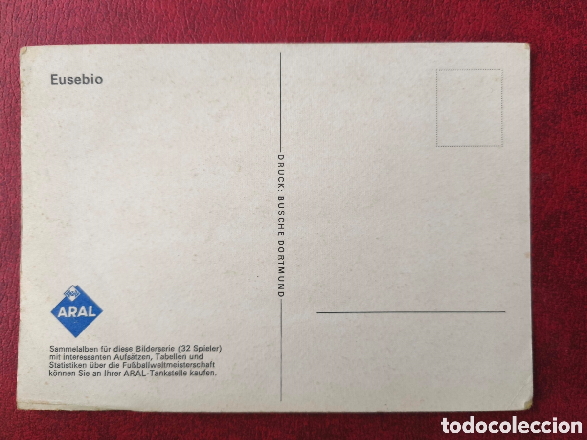 Postales: Alemania. 1966. Eusebio - Foto 2