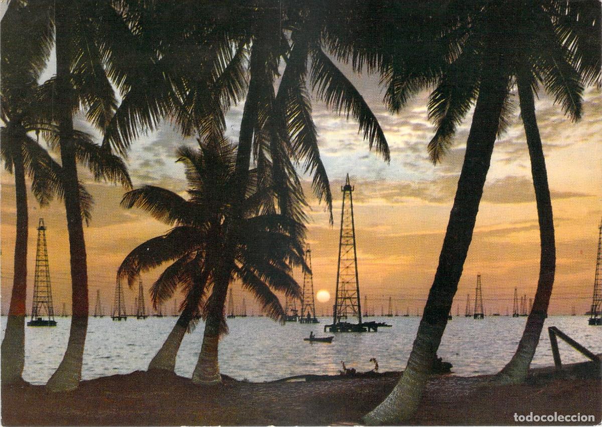 Postales: Postal de atardecer en el Lago de Maracaibo, Venezuela