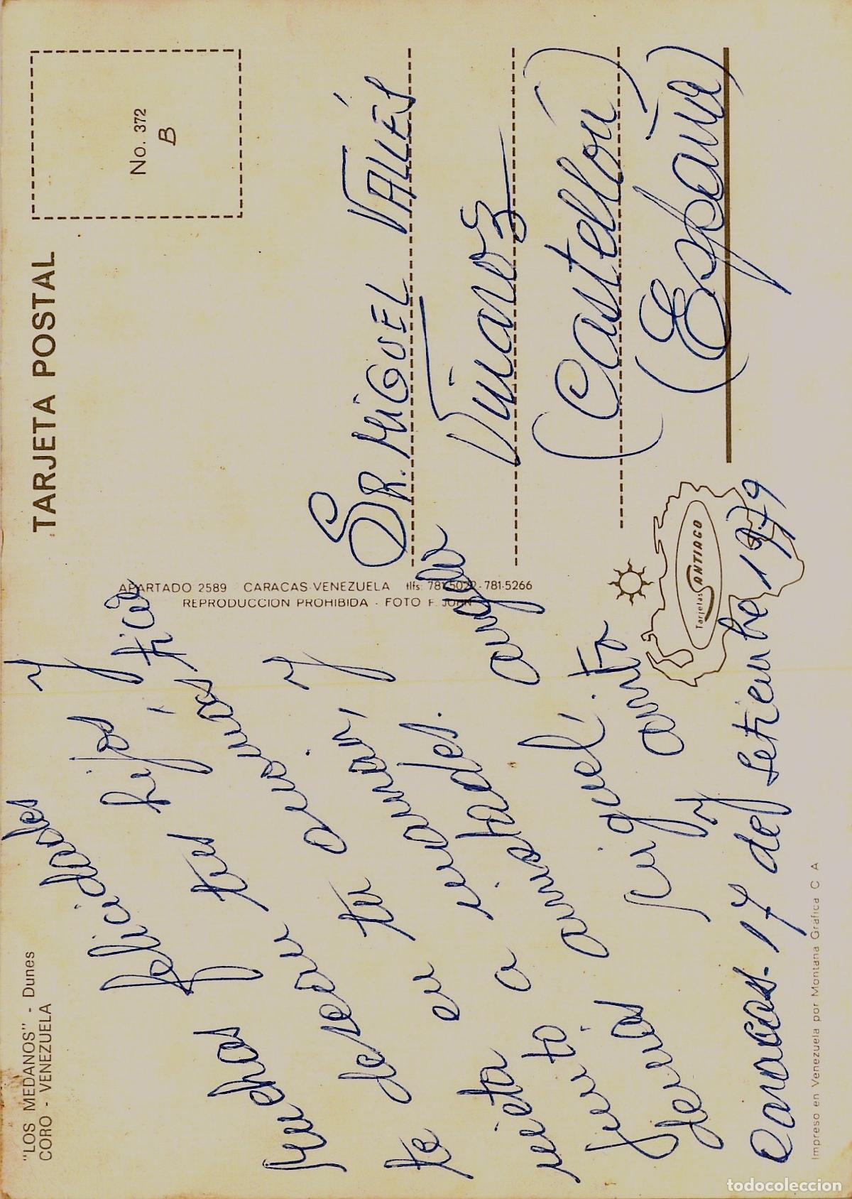 Postales: Postal de Los Medanos de Coro Venezuela - Foto 2
