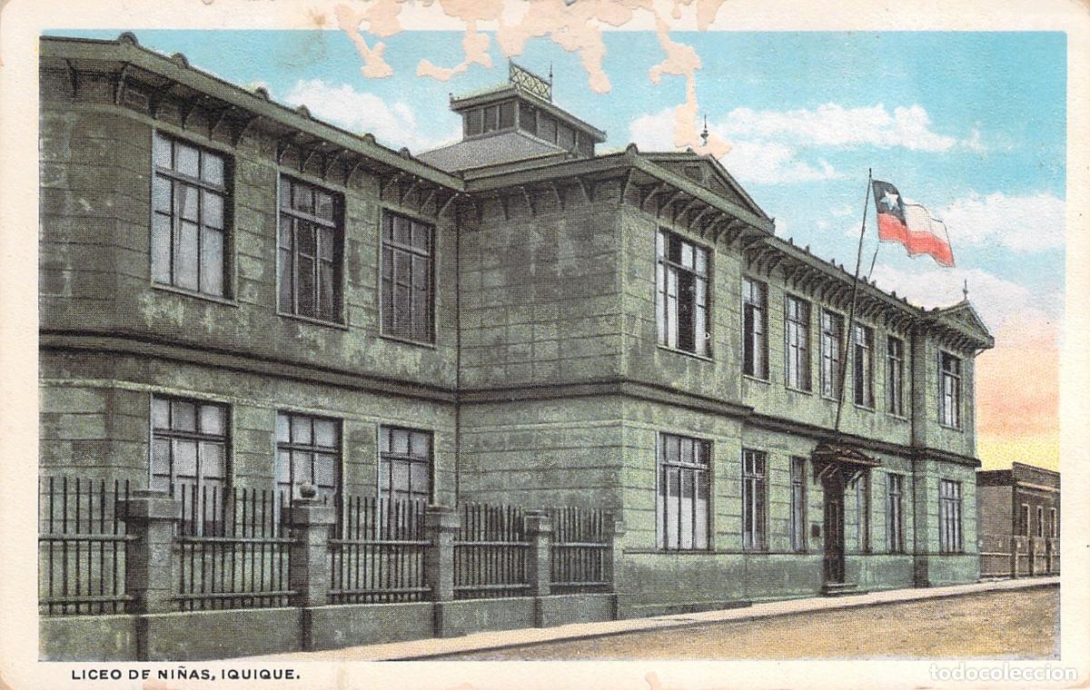 Postales: Postal de Chile, Liceo de Ni&ntilde;as en Iquique, edificio hist&oacute;rico