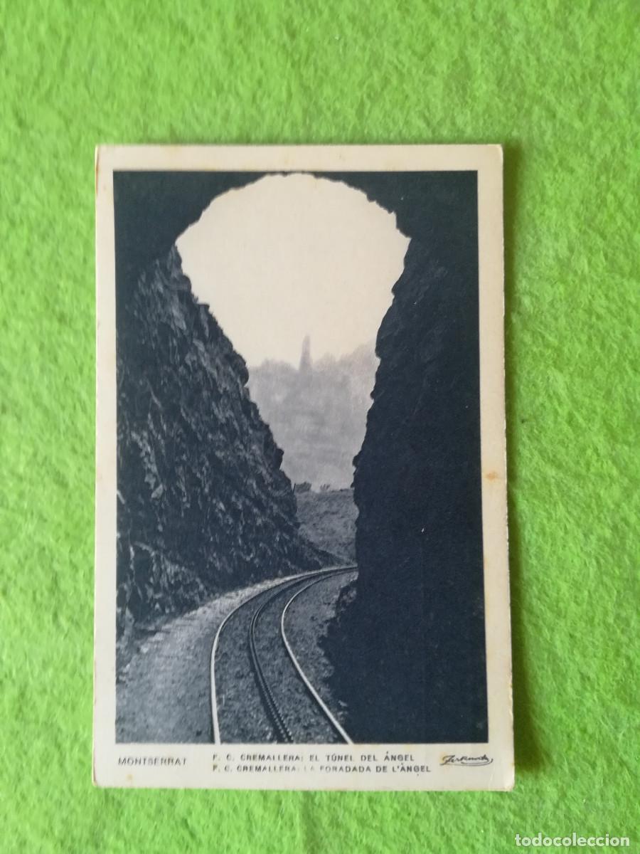 Postales: Postal antigua sin circular Montserrat cremallera el tunel del angel