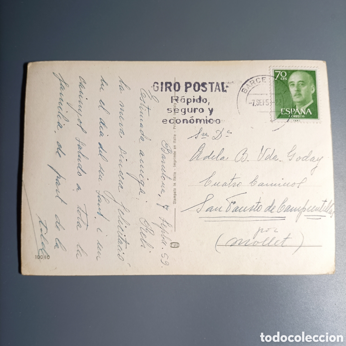 Postales: TARJETA POSTAL CIRCULADA. №10010 - Foto 2