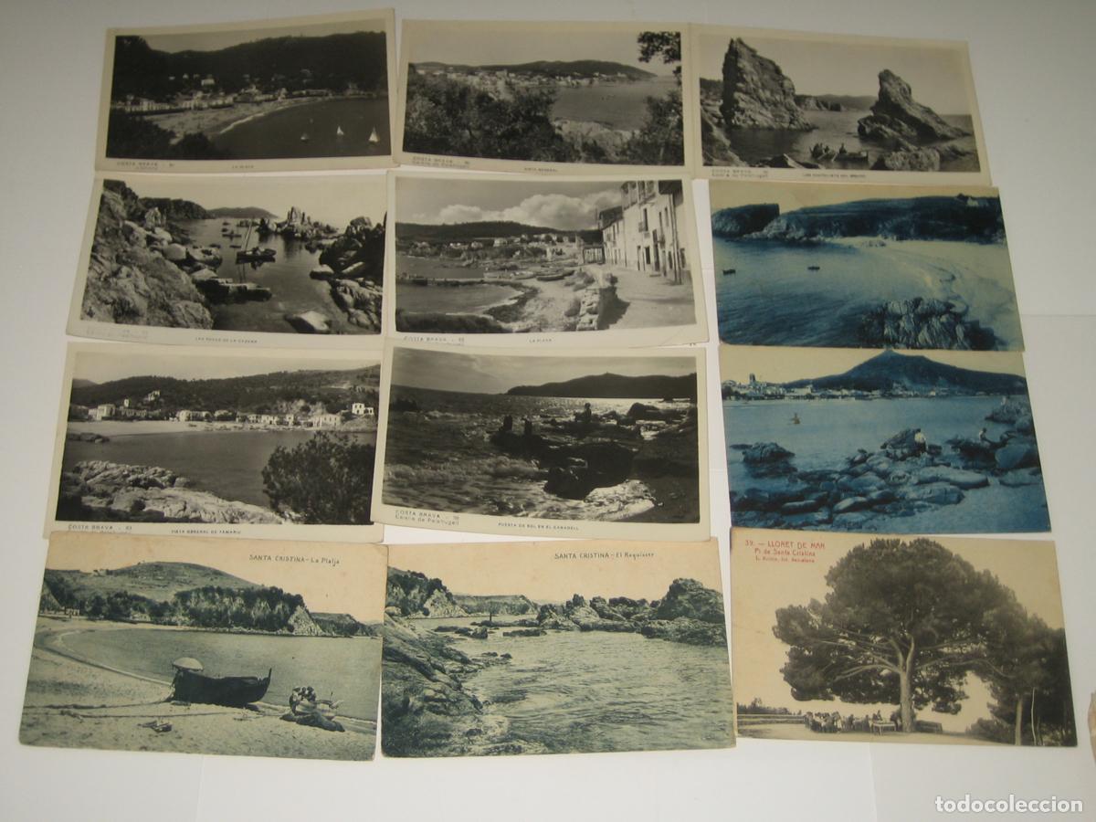 Postales: ANTIGUAS POSTALES - VER FOTO - COSTA BRAVA - LOTE DE 12 - SANTA CRISTINA, PALAFRUGELL, BLANES ...