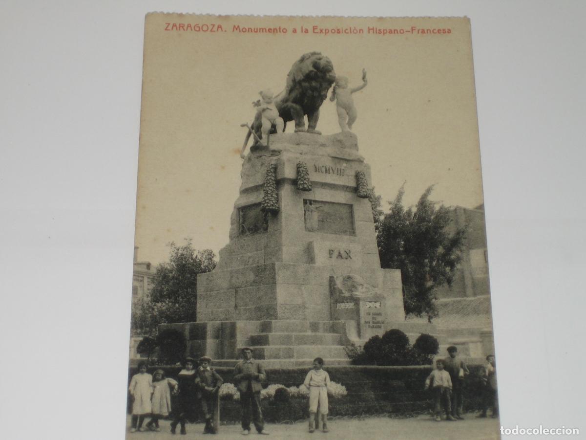 Postales: ANTIGUAS POSTALES - VER FOTO - ZARAGOZA . MONUMENTO A LA EXPOSICION HISPANO-FRANCESA