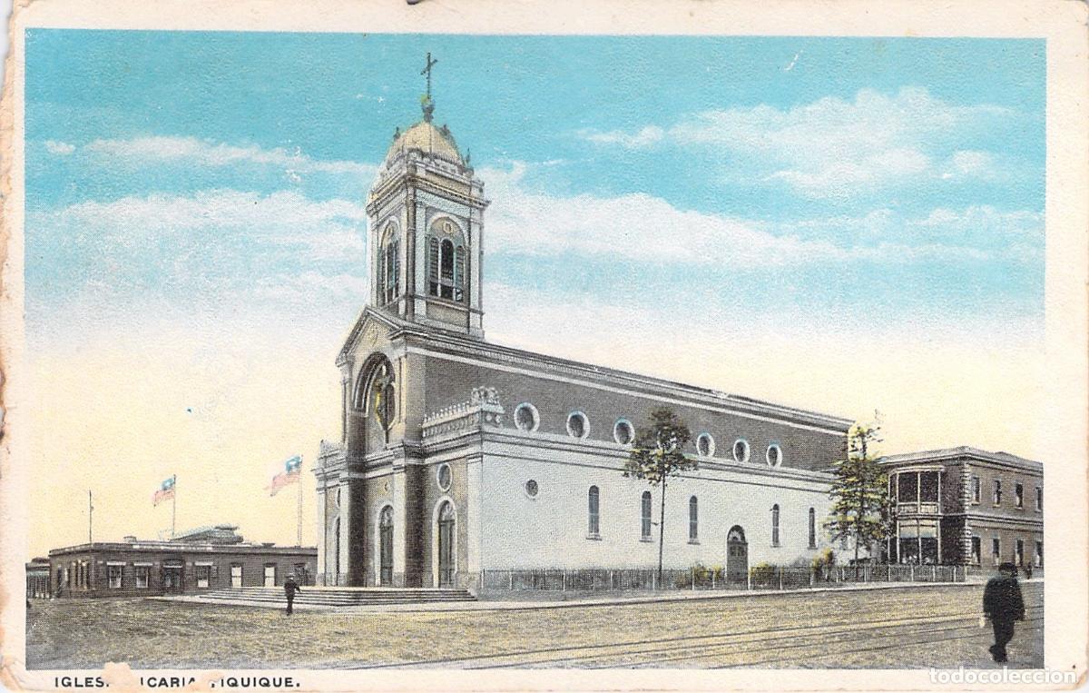 Postales: Postal de la Iglesia Vicaria en Iquique, Chile