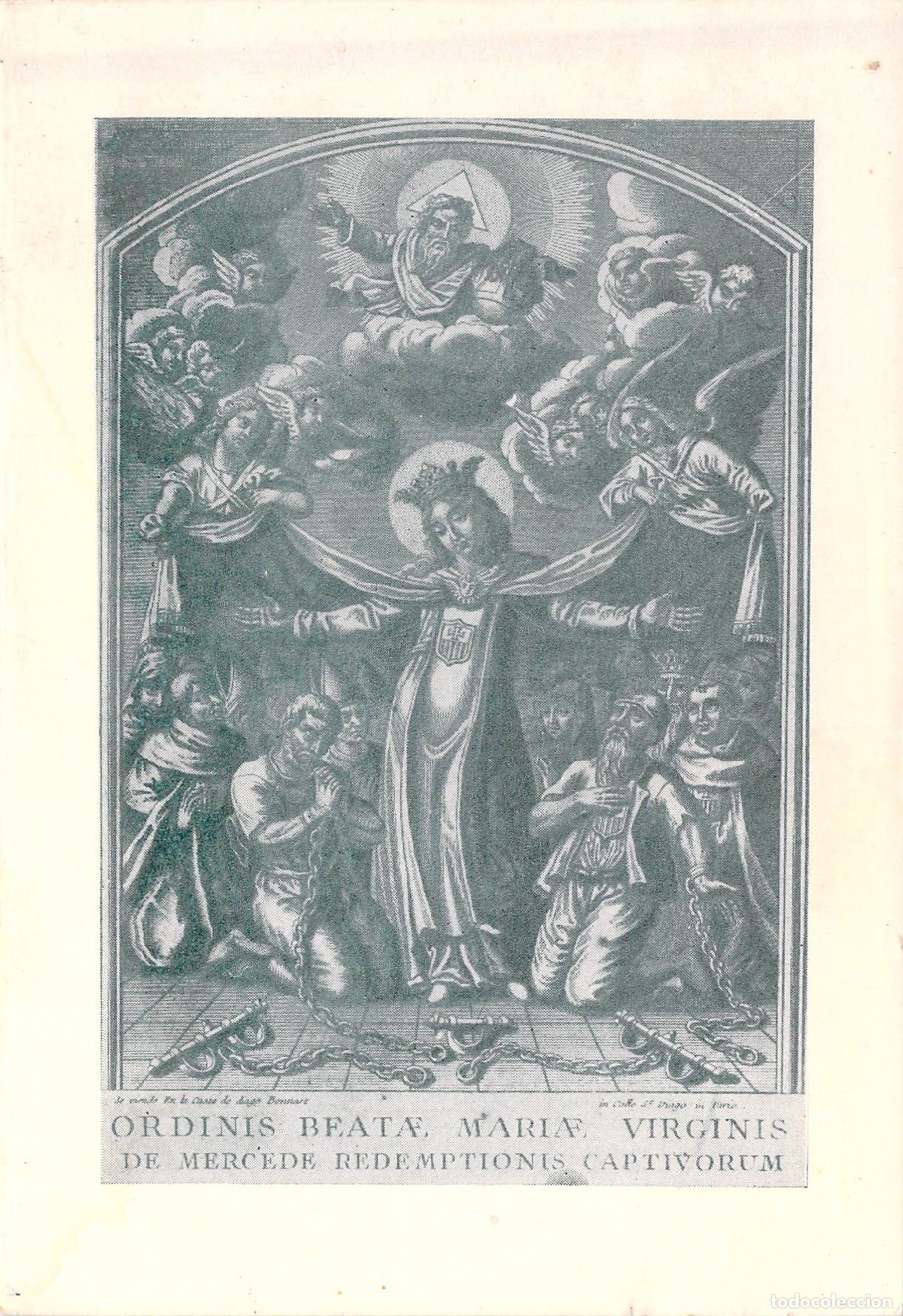 Postales: Postal con representaci&oacute;n art&iacute;stica de la Virgen de la Merced