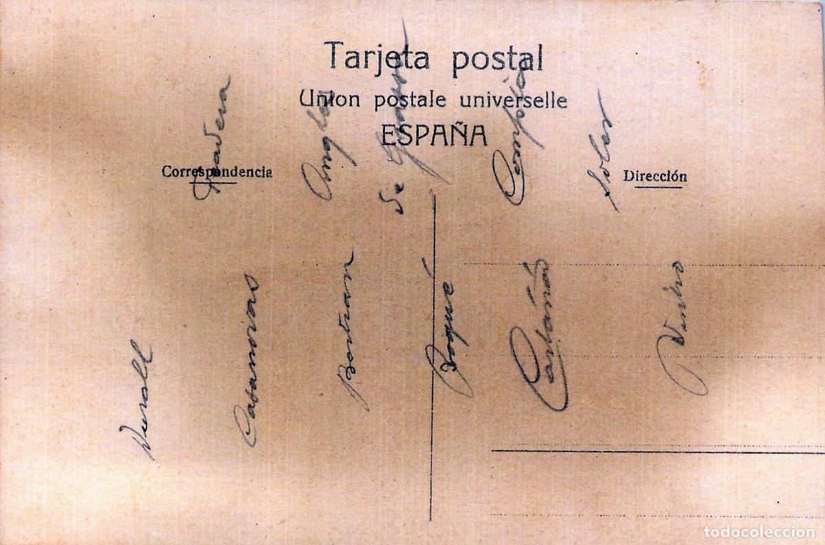 Postales: Postal de retrato grupal de estudiantes espa&ntilde;oles - Foto 2