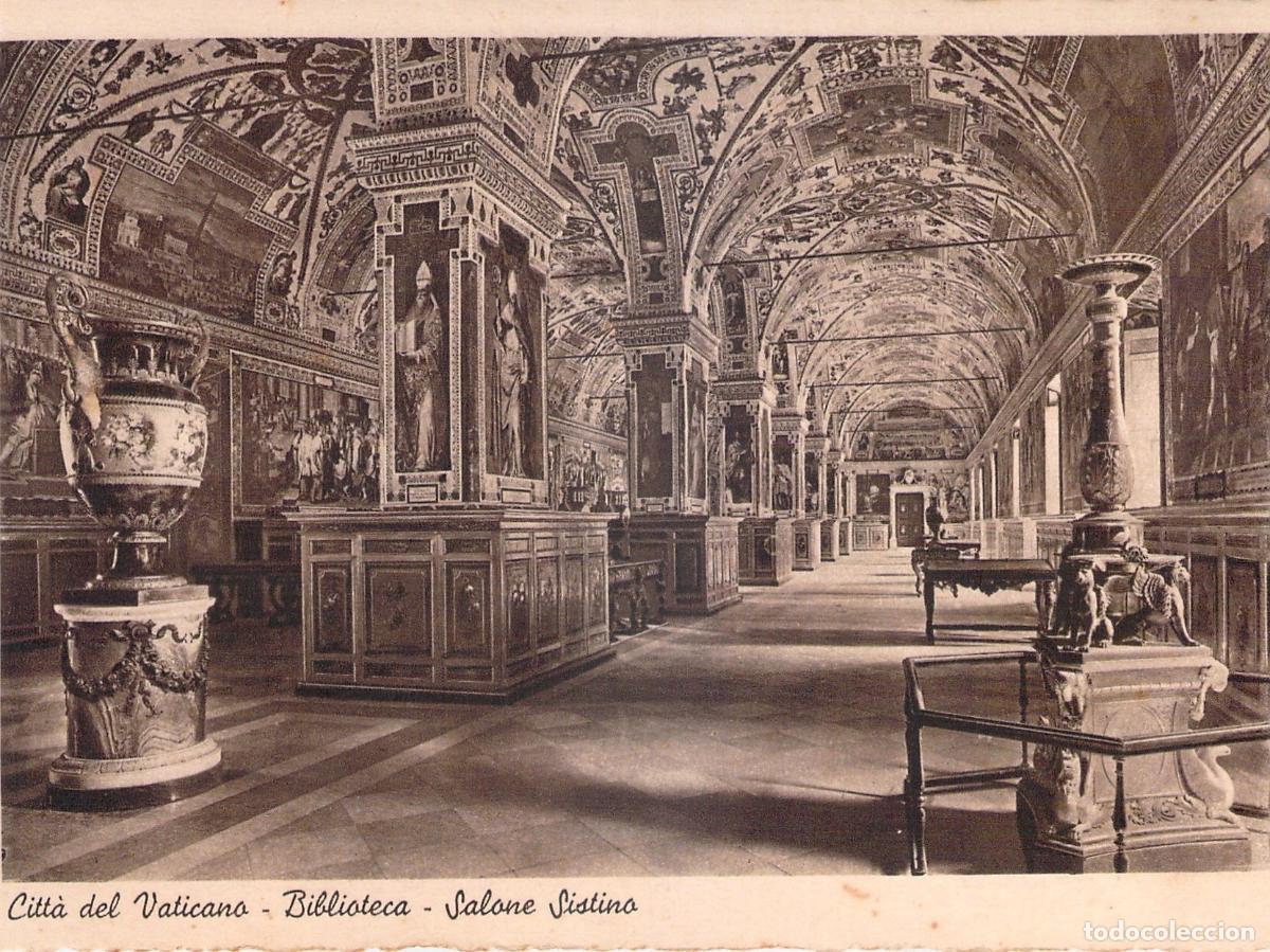 Postales: Postal de la Biblioteca del Vaticano Salone Sistino
