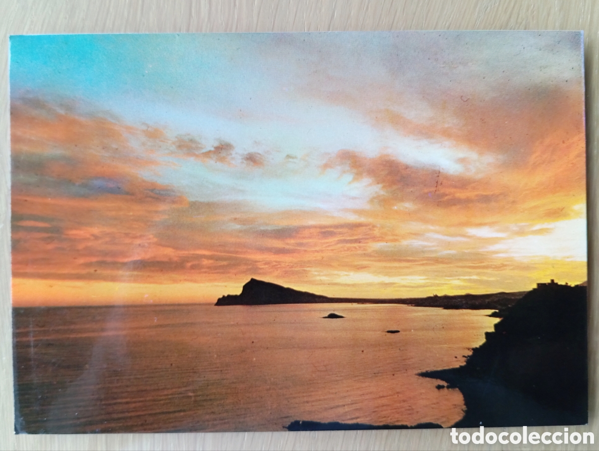 Postales: POSTAL ESPA&Ntilde;A ES DIFERENTE EDICIONES RO-FOTO ATARDECER EN LA COSTA MAR MEDITERR&Aacute;NEO A&Ntilde;O 1972