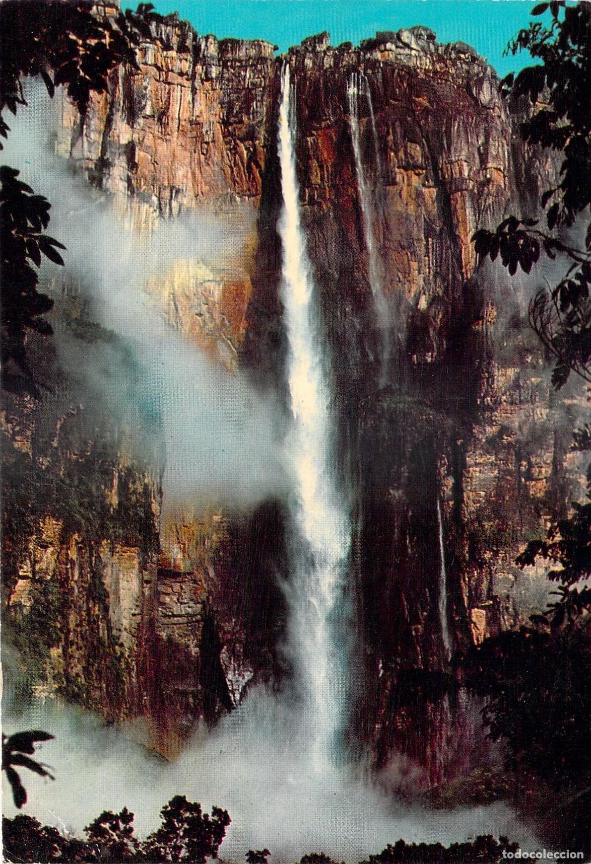 Postales: Postal del Salto Angel en Venezuela