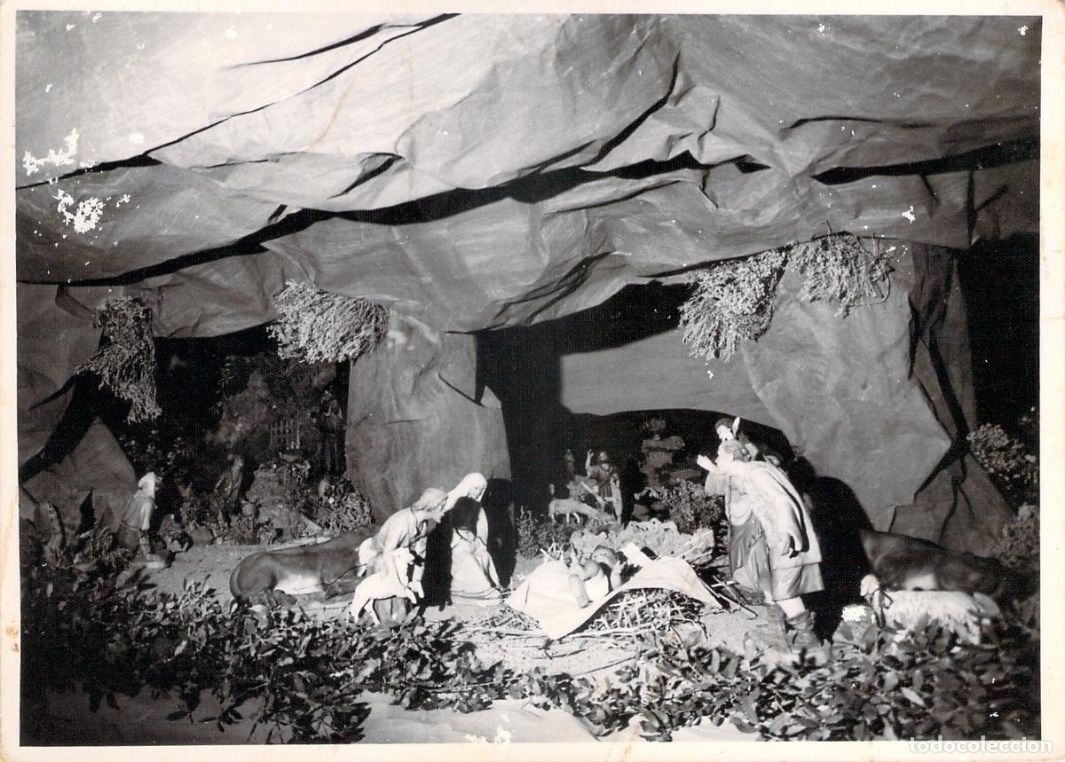 Postales: Postal fotode escena de nacimiento navide&ntilde;o tradicional