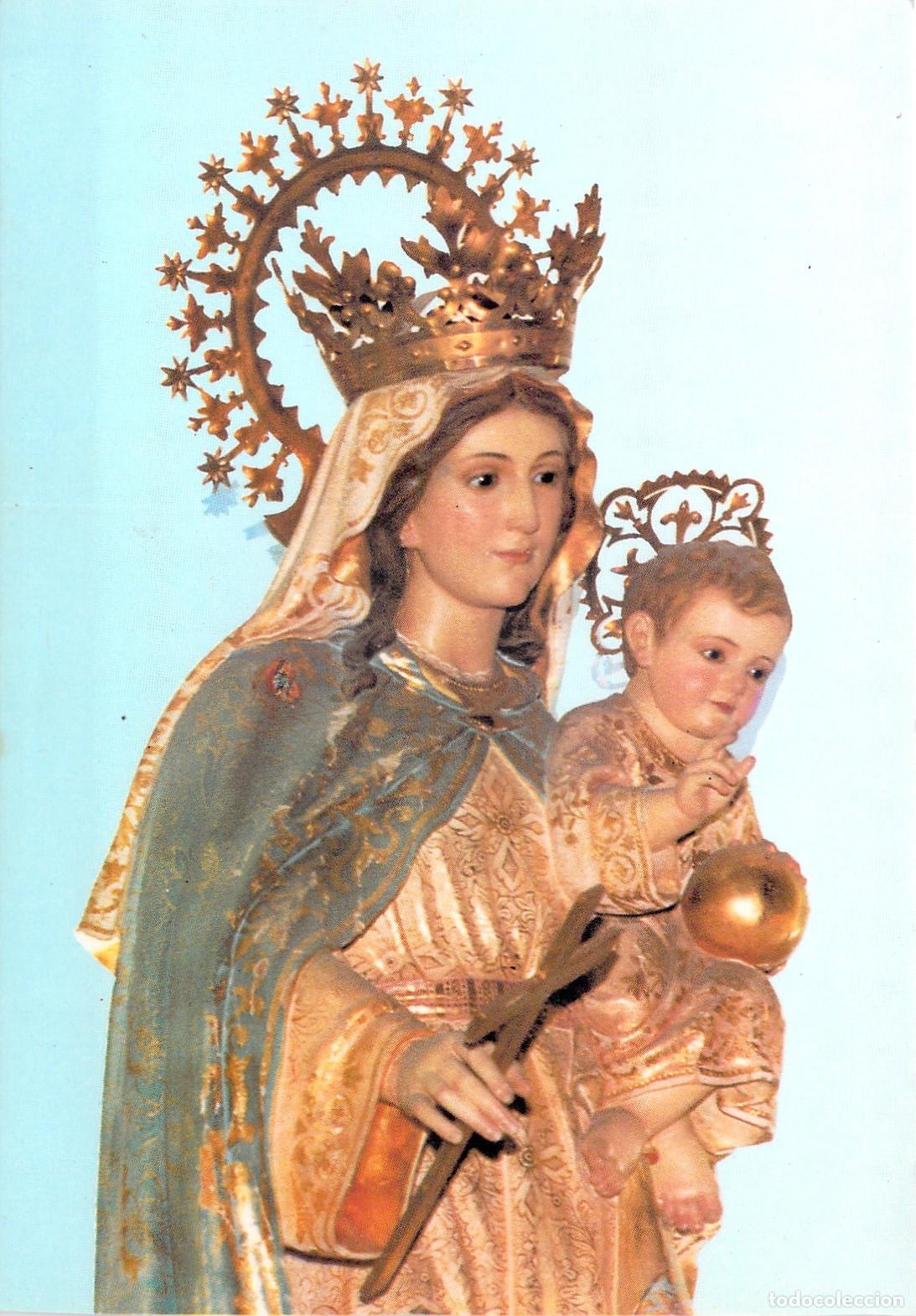 Postales: Postal foto de la Virgen Mar&iacute;a con el Ni&ntilde;o Jes&uacute;s