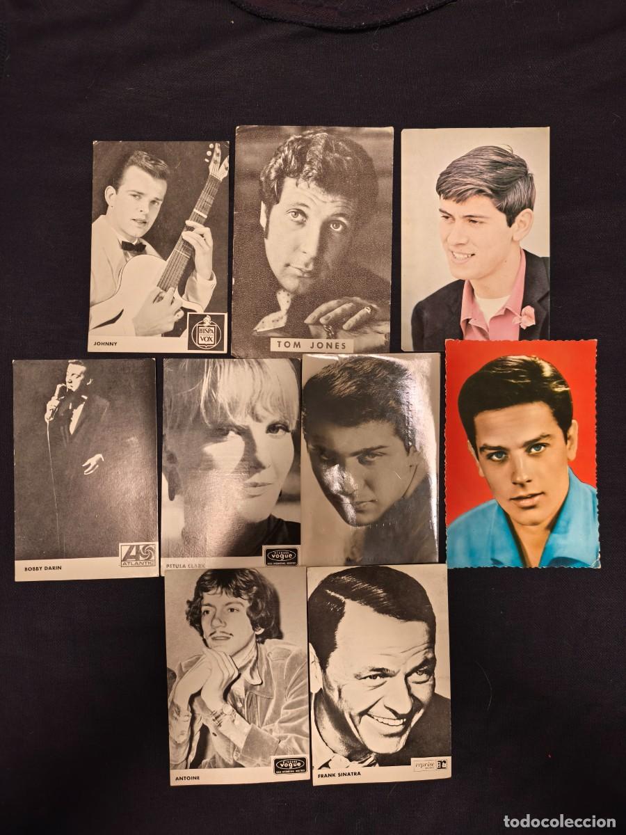 Postais: Lote de 9 fotopostales de actores , cantantes ect estado como nuevo sin escritura y sin rayaduras