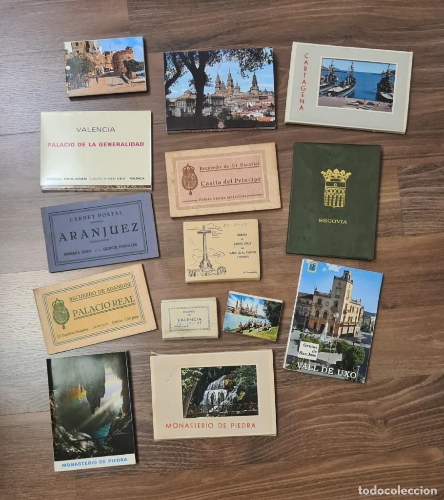 Postales: Lote de 14 libretos antiguos de postales variados