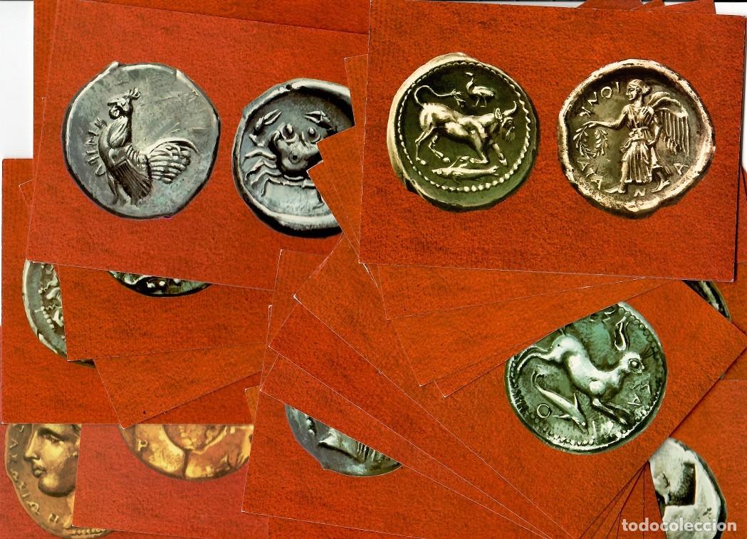 Cartes Postales: 20 Postales diferentes de monedas - Serie coleccionable &middot; Colecci&oacute;n Perla / Muy comercial