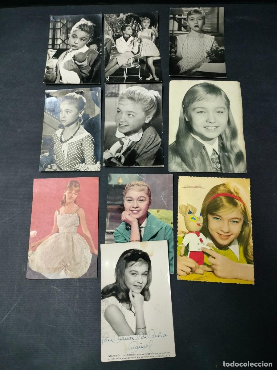 Postais: MAGN&Iacute;FICO CONJUNTO DE 10 POSTALES DE MARISOL UNA DE ELLAS FIRMADA DEDICADA GRAN OCASION!!!
