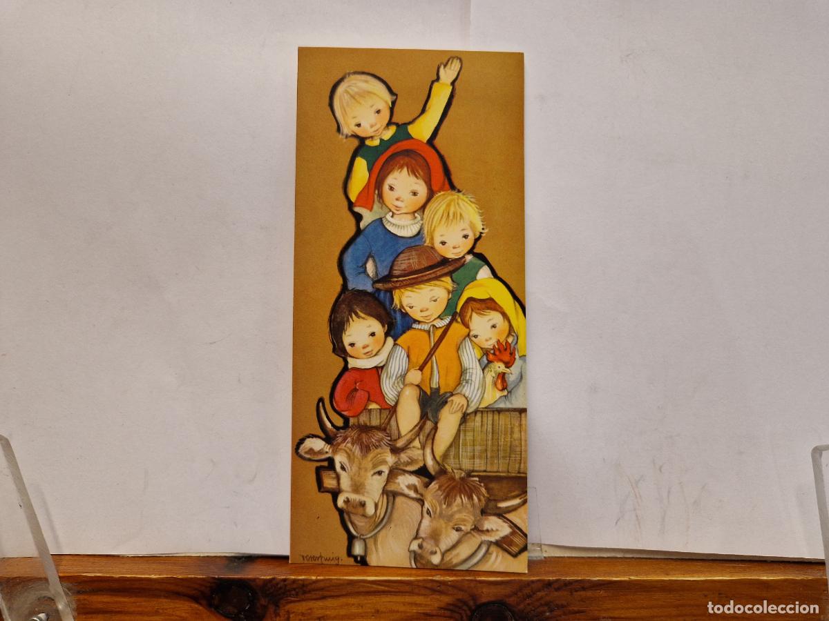 Postales: BONITA POSTAL CIRCULADA.DIPTICO. FELICES FIESTAS Y A&Ntilde;O NUEVO. 1960