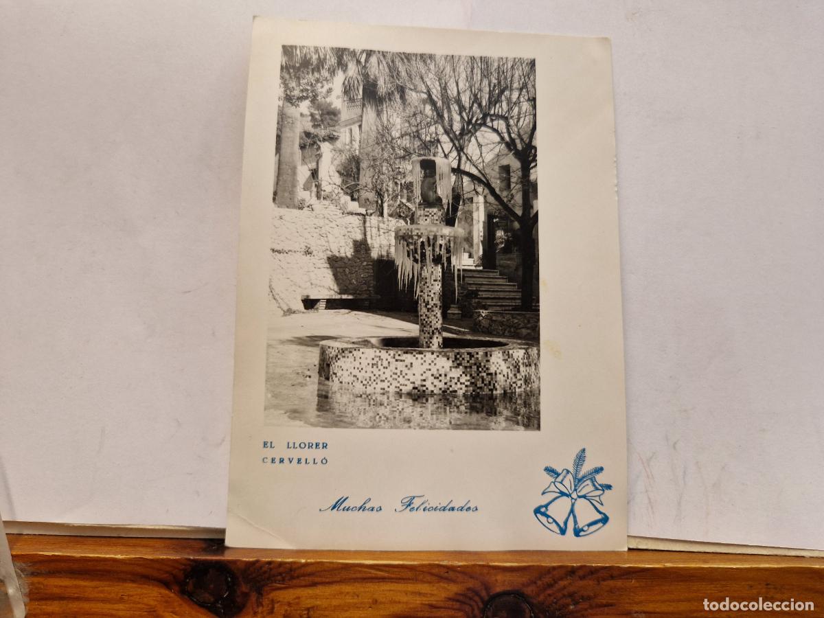 Postales: BONITA POSTAL CIRCULADA. FELICES FIESTAS Y PROSPERO A&Ntilde;O. EL LLORER CARVELLO.