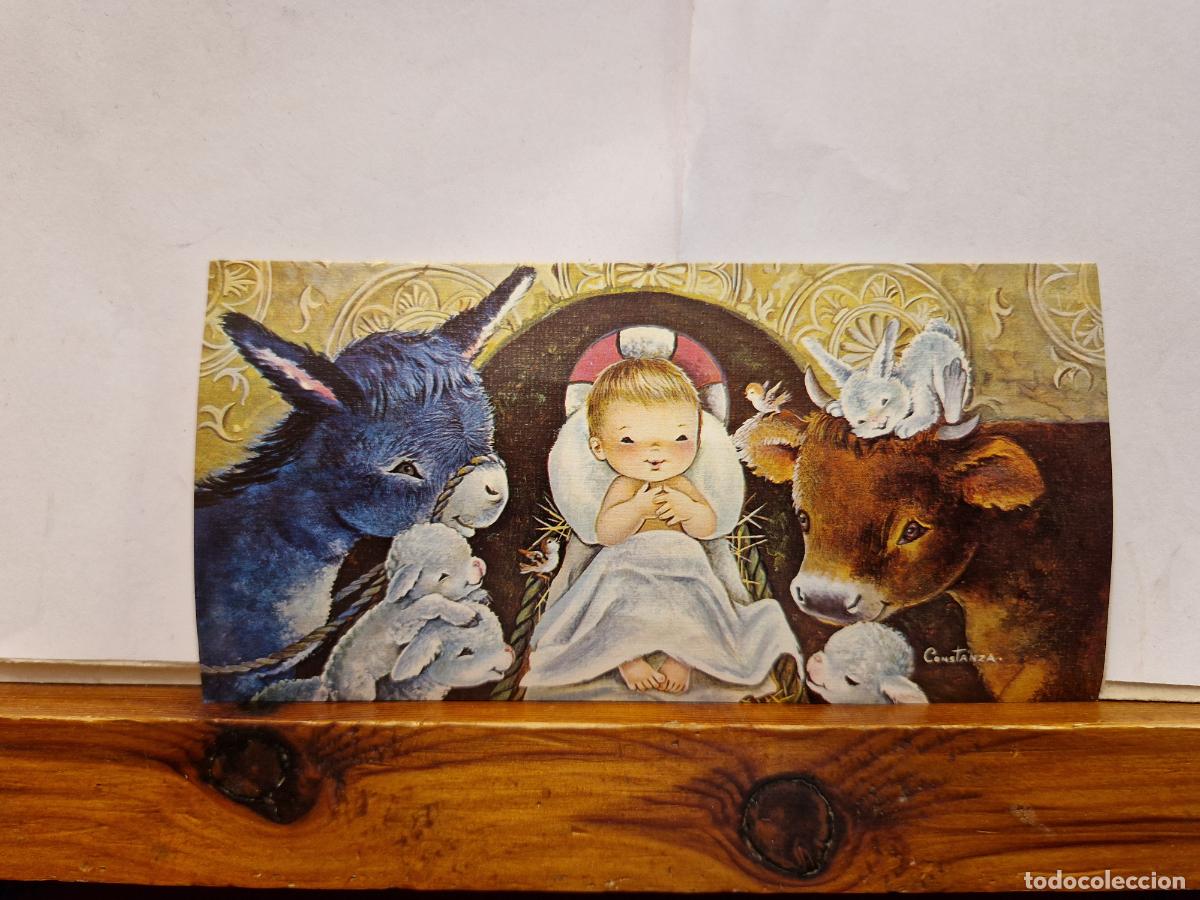 Postales: BONITA POSTAL CIRCULADA. DIPTICO. FELICES FIESTAS Y PROSPERO A&Ntilde;O. 1970