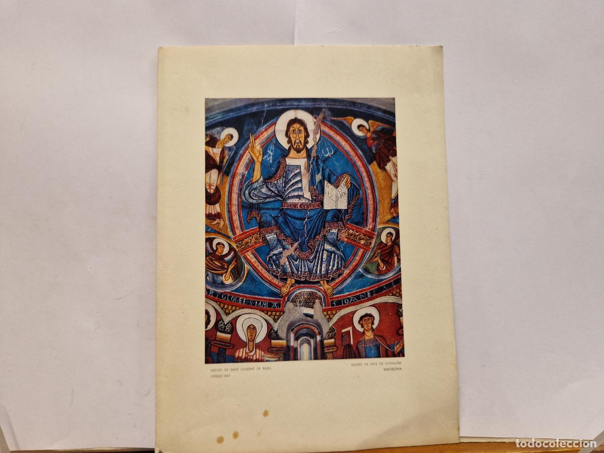Postales: BONITA POSTAL CIRCULADA. DIPTICO. FELICES NAVIDADES Y PROSPERO A&Ntilde;O. MUSEO DE ARTE DE CATALU&Ntilde;A.1966