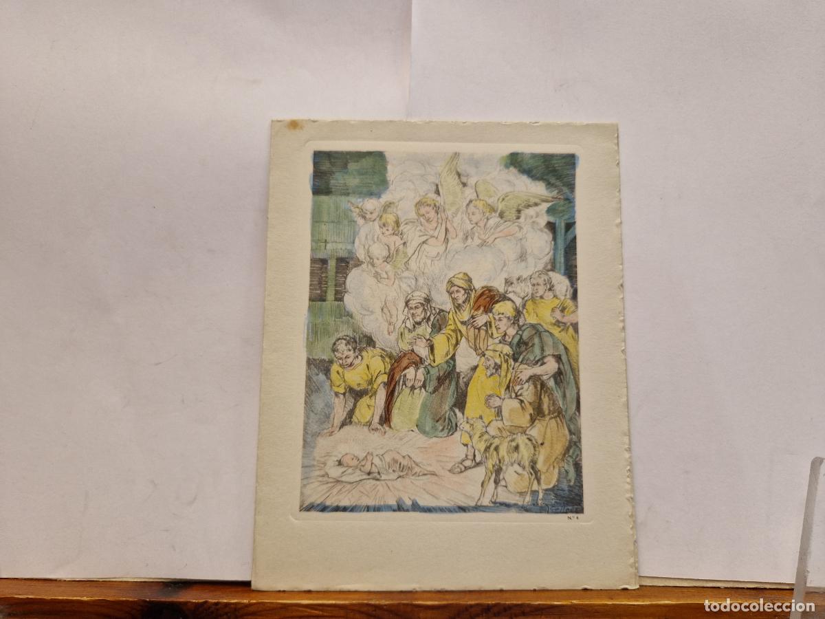Postales: BONITA POSTAL CIRCULADA. DIPTICO. FELICES NAVIDADES Y PROSPERO A&Ntilde;O. JORDI MASMITJA. 1956