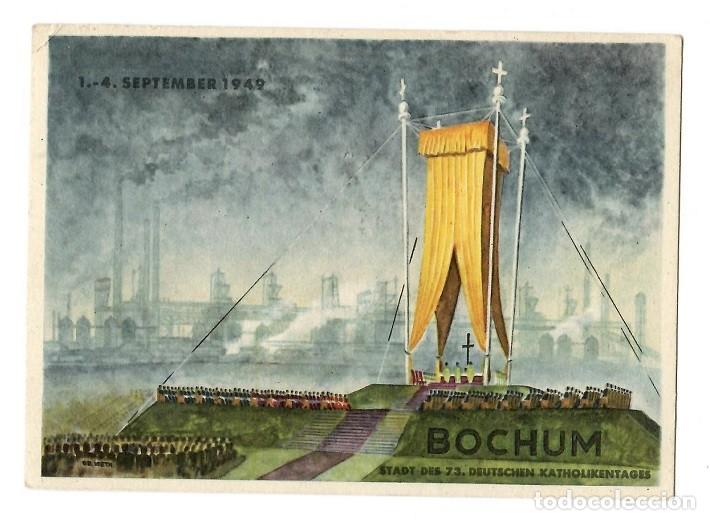 Postcards: A&ntilde;o 1949 - Bochum Stadt des 73. Deutschen Katholikentages - Congreso de los Cat&oacute;licos Alemanes