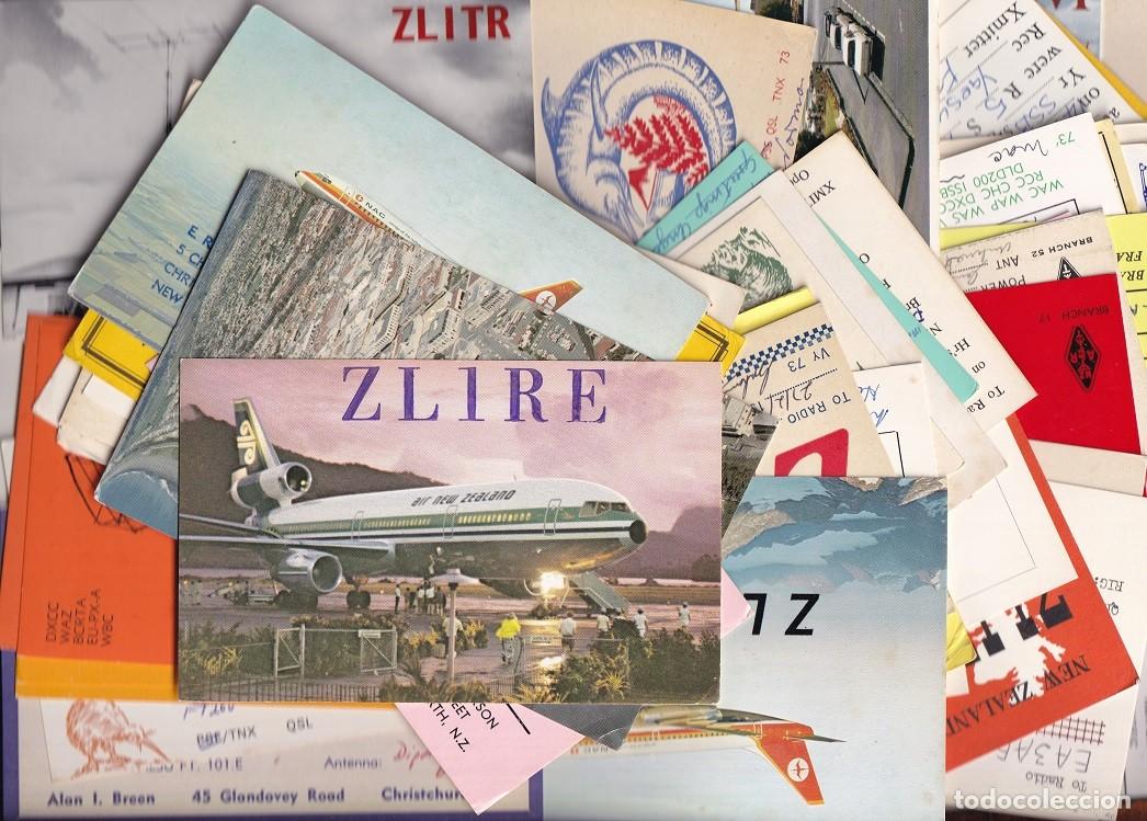 Postcards: Gran colecci&oacute;n de 54 tarjetas QSL de Nueva Zelanda / Tuakau - Tauranga - New Plymouth - Auckland &hellip;