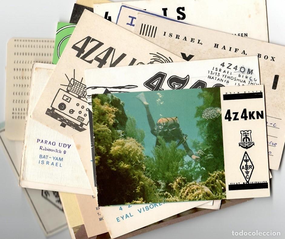 Postcards: Interesante colecci&oacute;n de 23 tarjetas QSL de Israel / Haifa - Jerusalem - Institute of Technology &hellip;