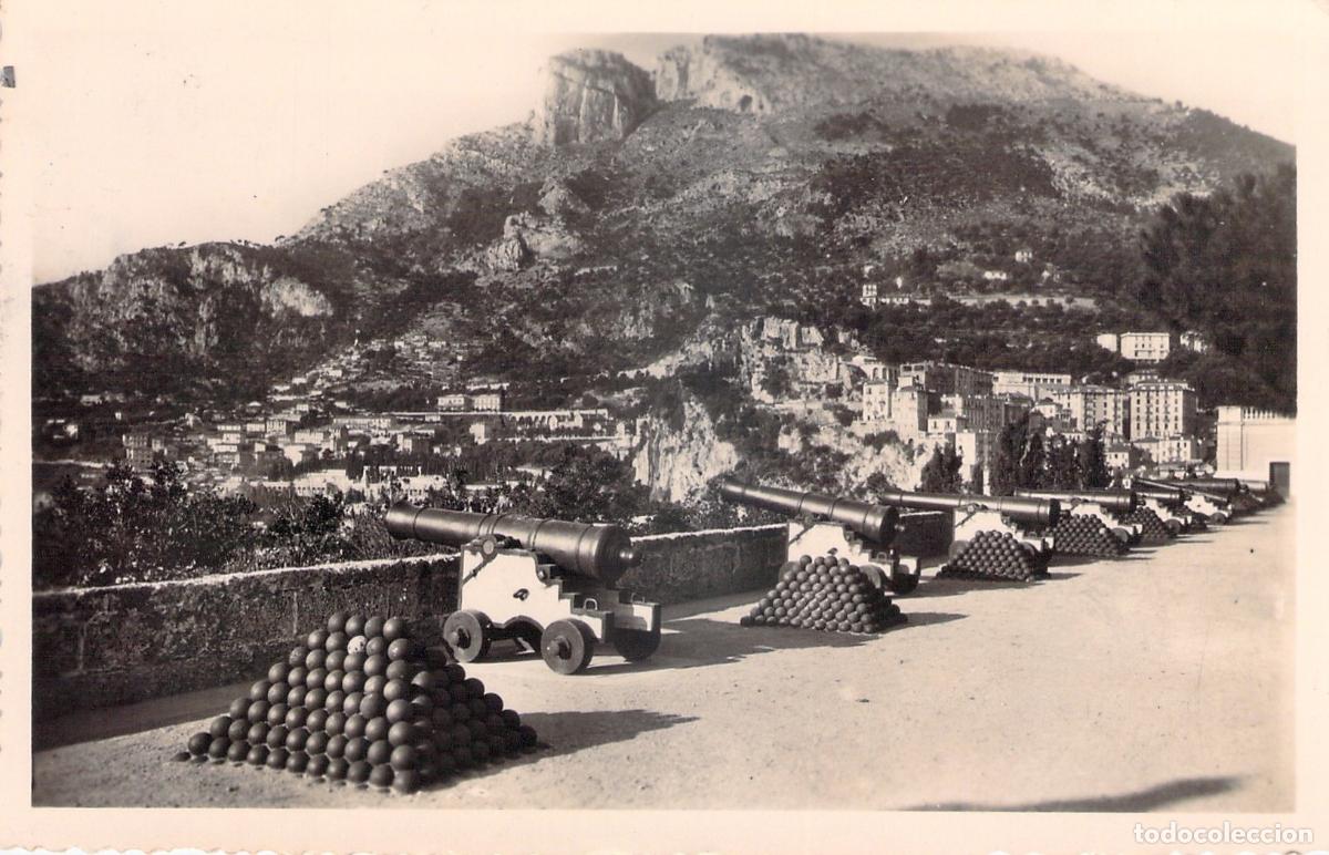 Postales: Postal de los antiguos ca&ntilde;ones en M&oacute;naco