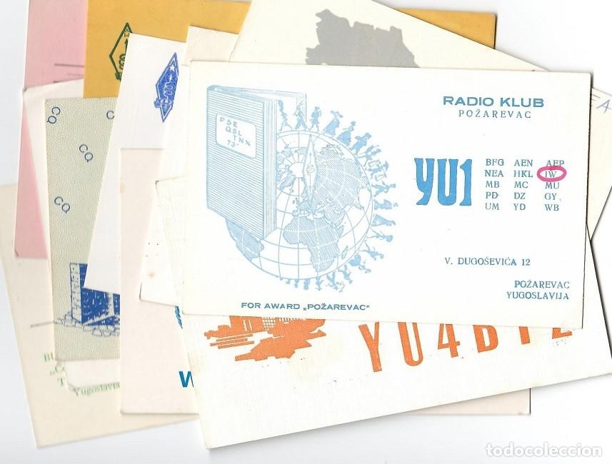 Postais: Colecci&oacute;n de 12 tarjetas QSL de Yugoslavia / VIII Mediterranean Games - Radio Club Kadinjava - Po&hellip;
