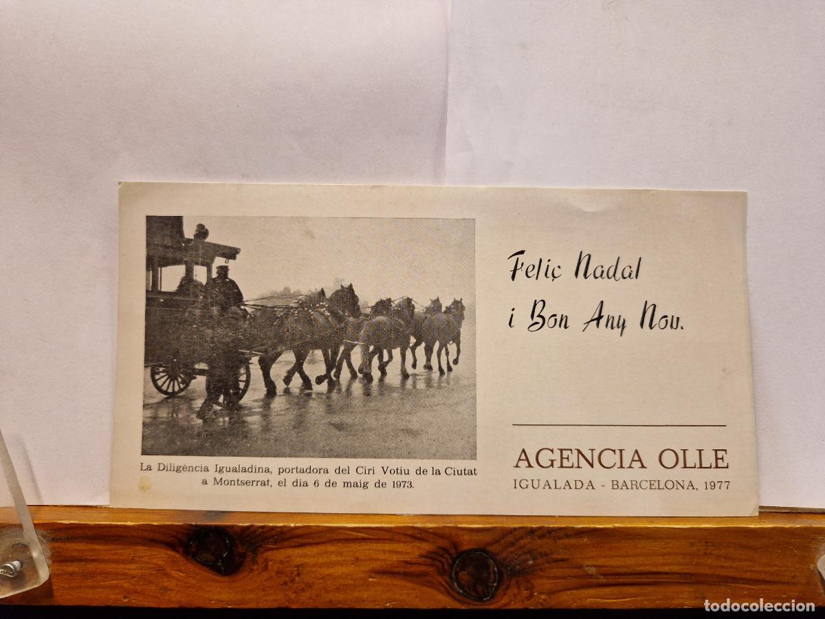 Postales: BONITA POSTAL CIRCULADA. FELI&Ccedil; NADAL I BON ANY NOU. AGENCIA OLLE. IGUALADA BARCELONA 1977