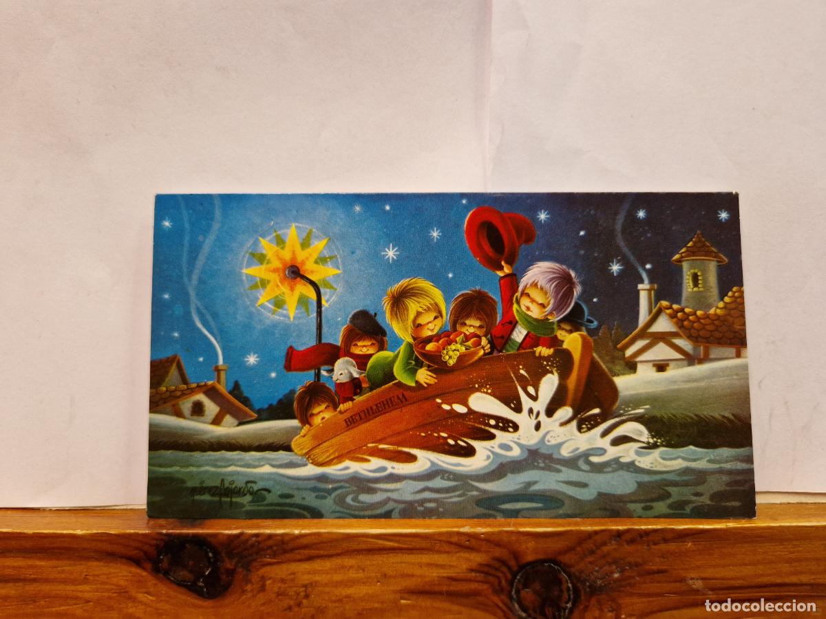 Postales: BONITA POSTAL CIRCULADA. DIPTICO. FELIZ NAVIDAD Y PROSPERO A&Ntilde;O NUEVO.