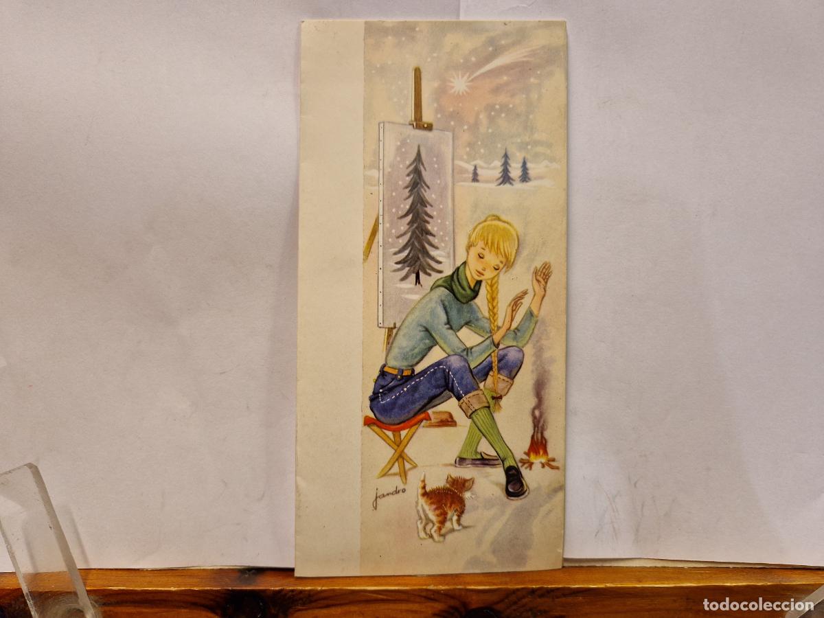 Postales: BONITA POSTAL CIRCULADA. DIPTICO. FELIZ NAVIDAD Y PROSPERO A&Ntilde;O NUEVO. 1958