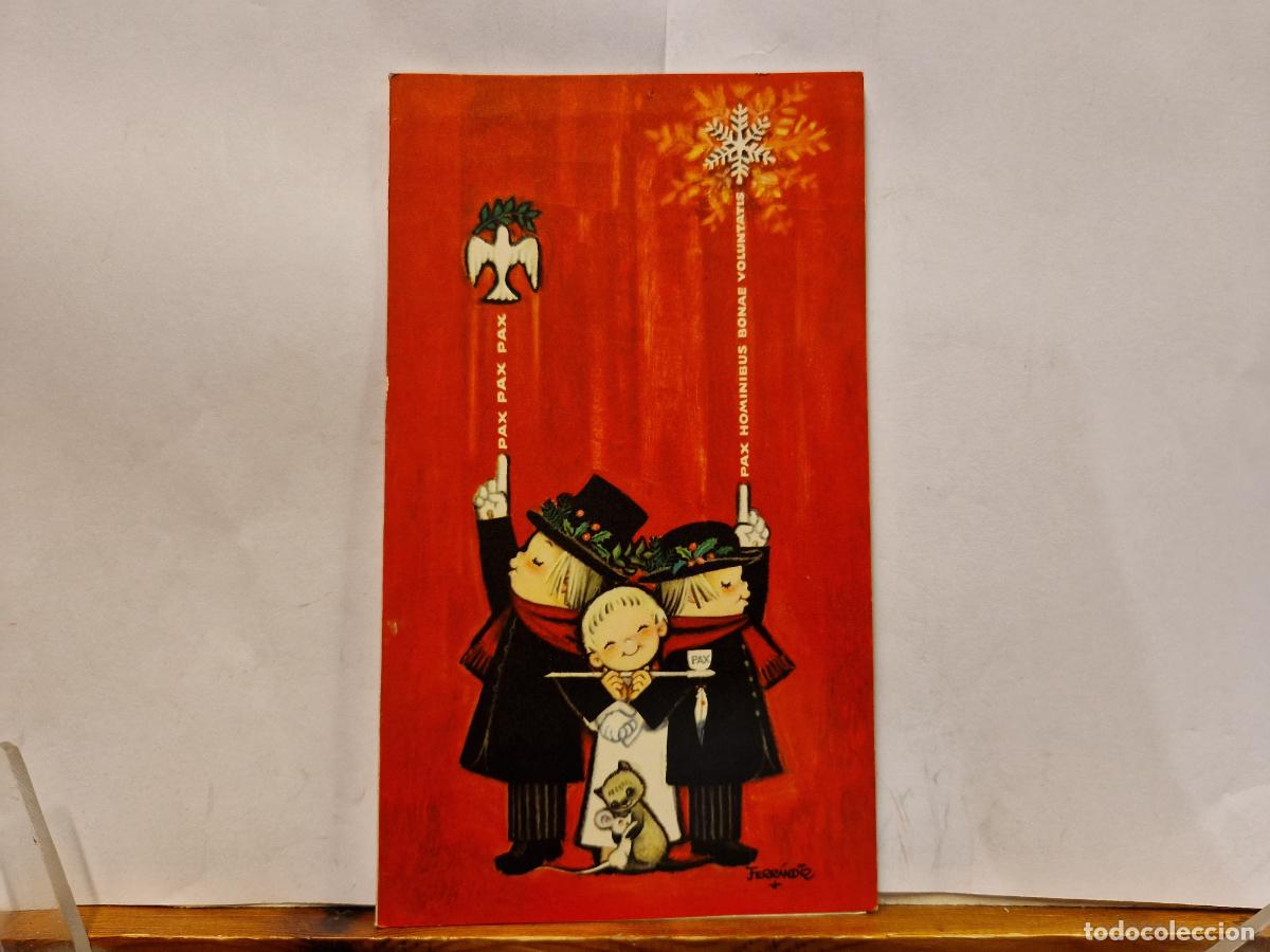 Postales: BONITA POSTAL CIRCULADA. DIPTICO. FELIZ NAVIDAD Y PROSPERO A&Ntilde;O NUEVO. 1964