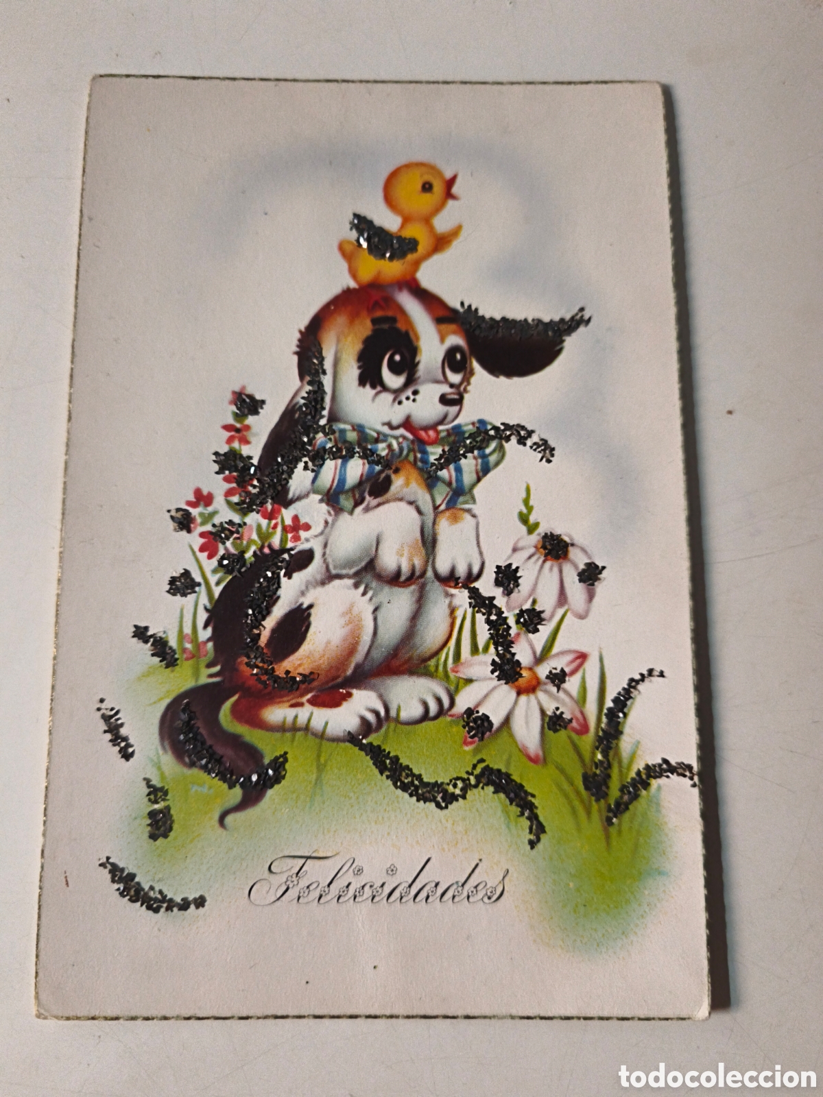 Postales: Postal Felicidades Perrito